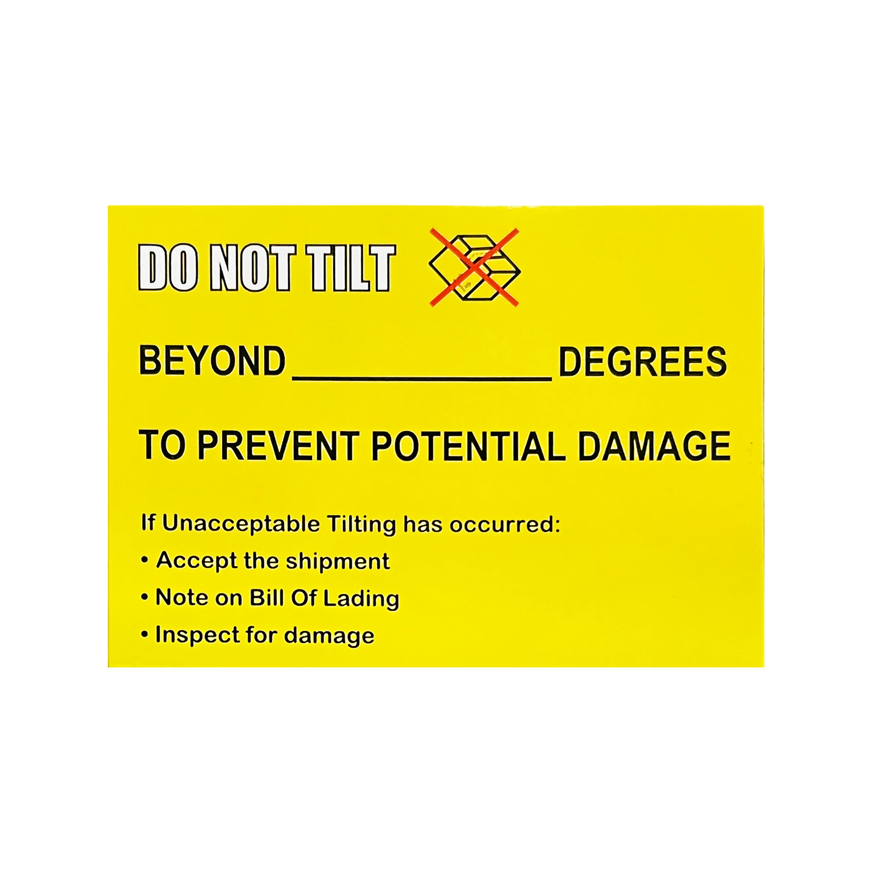 Companion Label Tilt Indicator 3in1 Plus Tilt Indicators