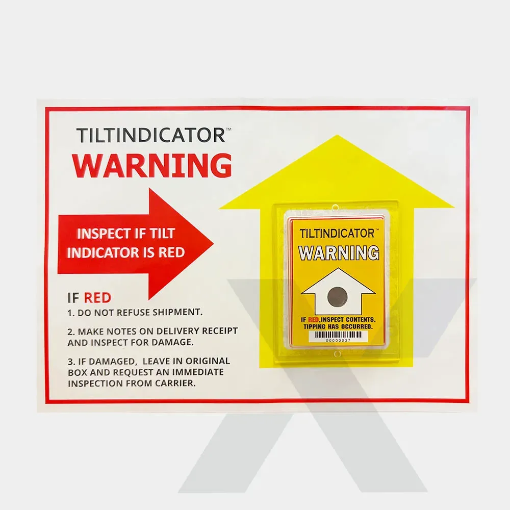 Tilt Indicator Companion Label Package Sticker For Shipping Container