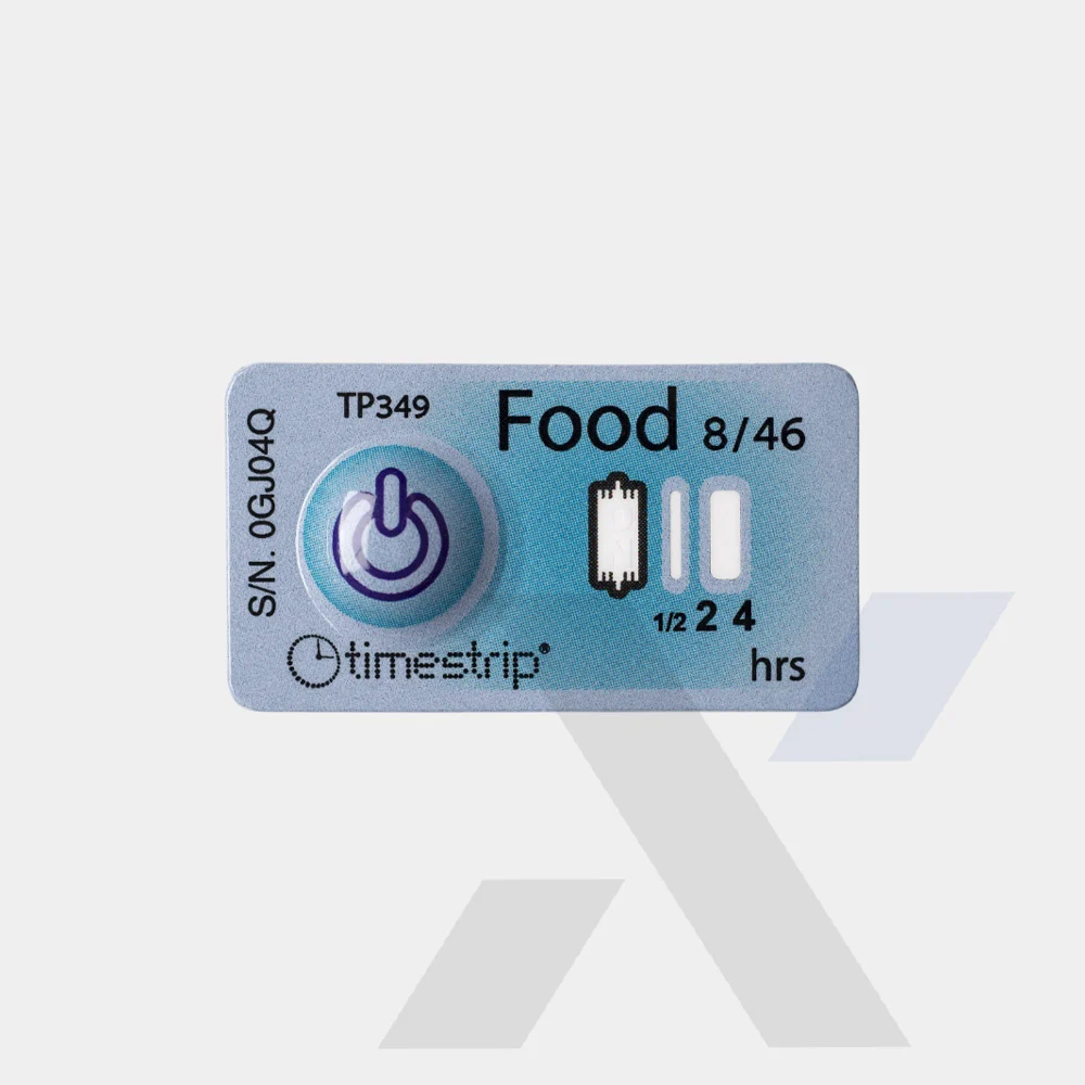 Timstrip Food Tp349 Time Temperature Labels 8°c 2 4h Time Strip Indicators