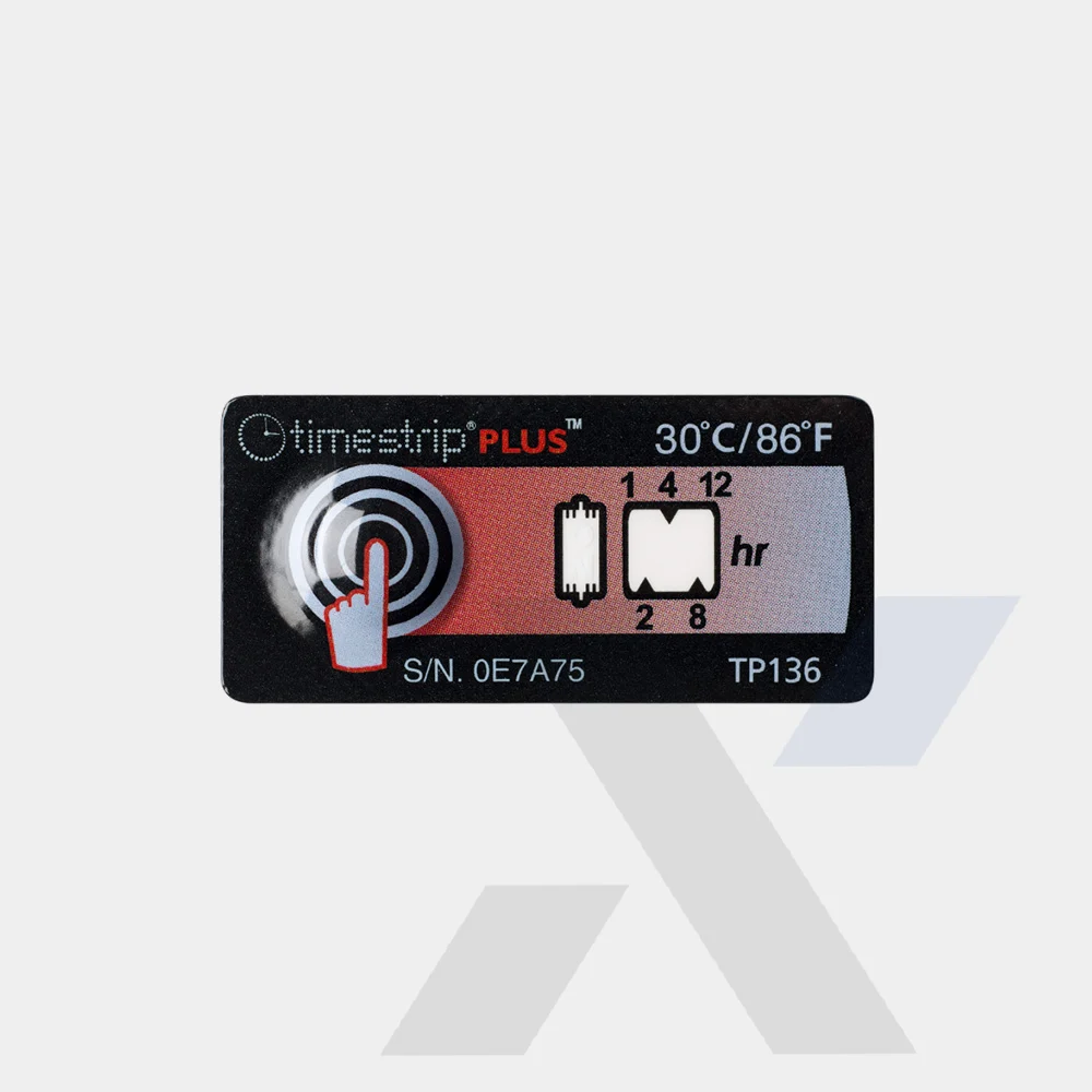 Timstrip Tp136 30°c 12h Time Temp Indicator Labels Tti Timestrip.com