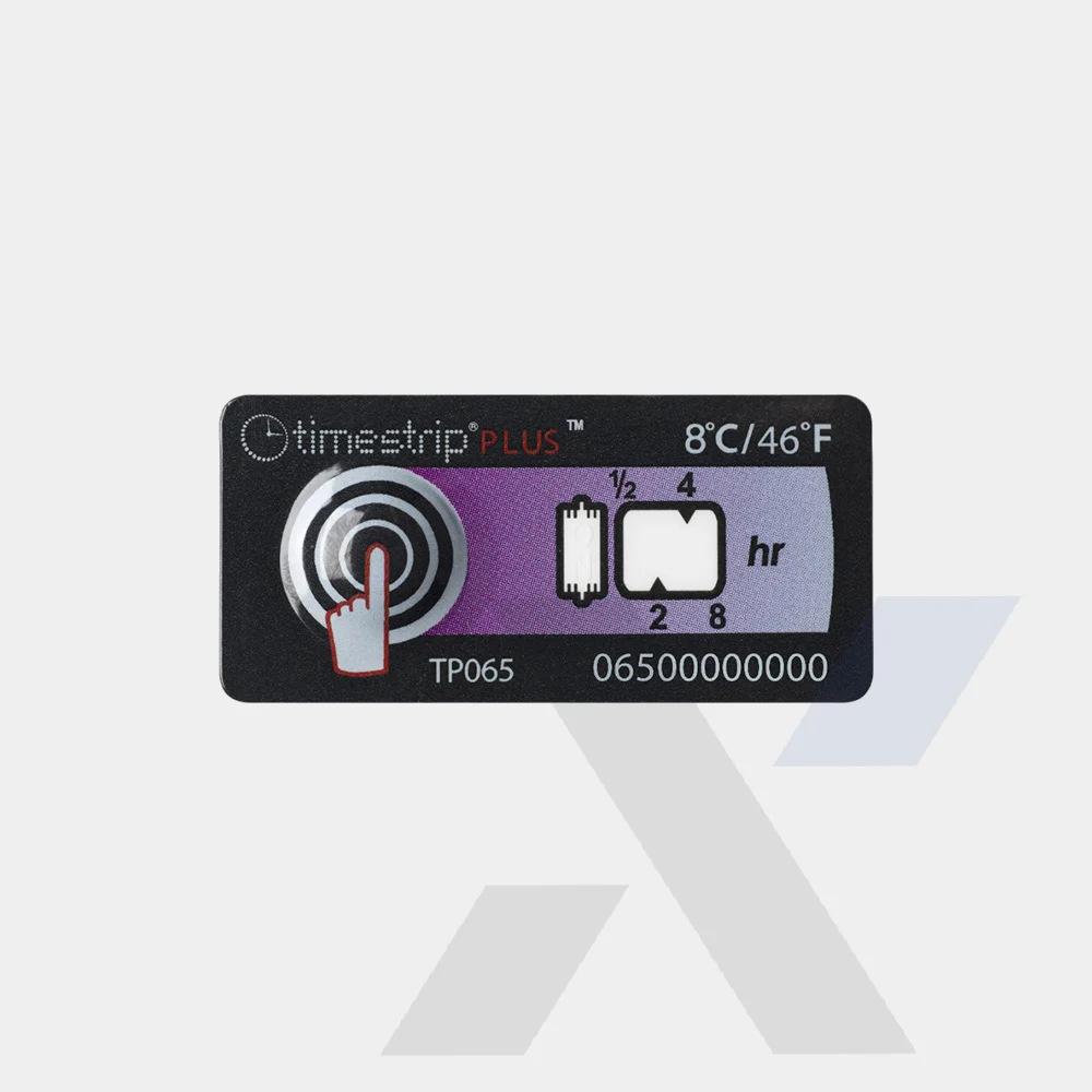 Timstrip Tp065 8°c 8h Time Temp Indicator Labels Tti Timestrip.com