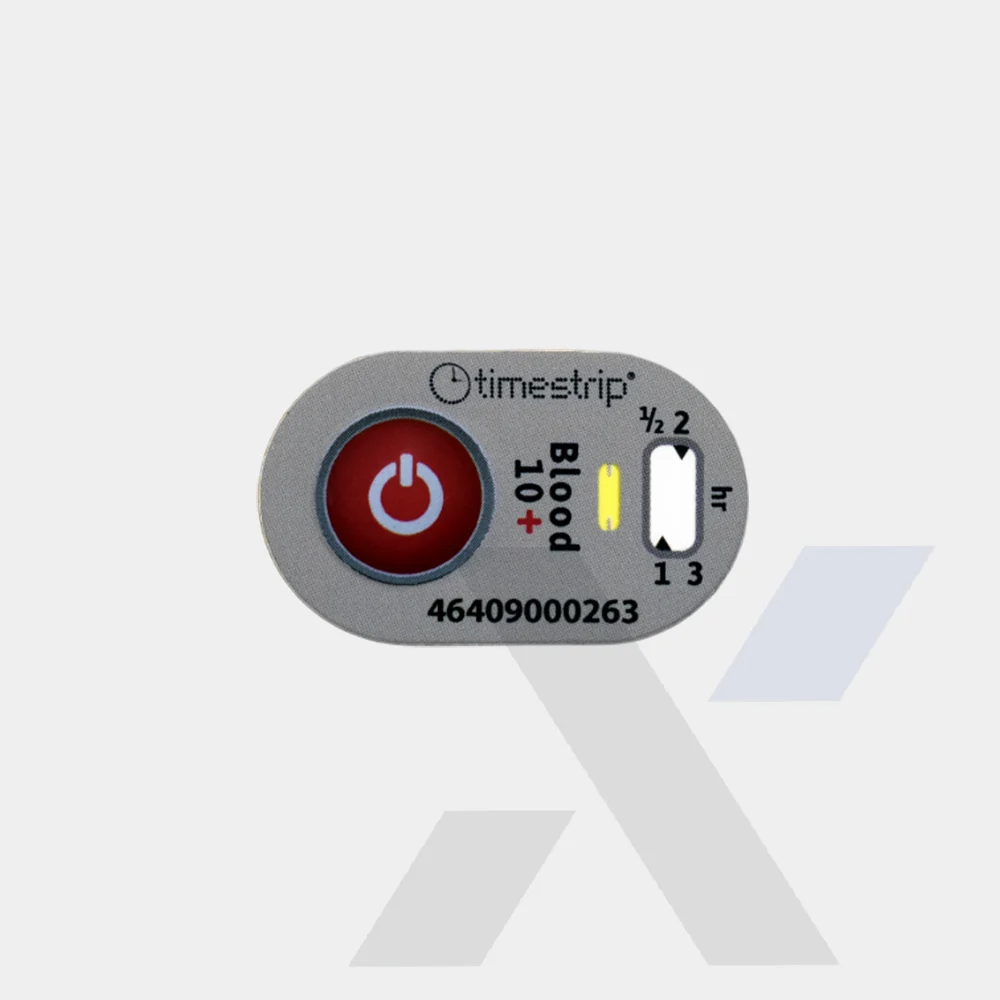 Timstrip Blood Temp 10 Tp464 3hr Tti Time Temperature Indicator Label 10°c